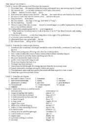 English worksheet: vocabulary exercise for 