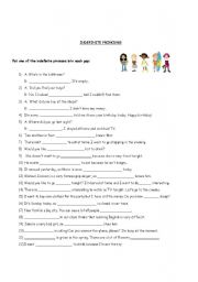 English Worksheet: indefinite pronouns