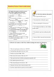 English Worksheet: Passive Voice / causative have