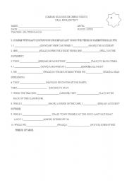 English Worksheet: PAST CONTINUOUS VS. SIMPLE PAST