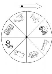 English Worksheet: transport spinner