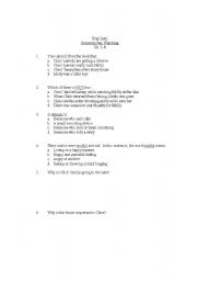 English Worksheet: 