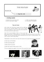 English Worksheet: The Beatles