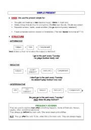 English Worksheet: Present Simple Tense