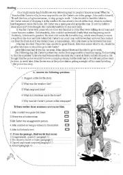 English Worksheet: murder