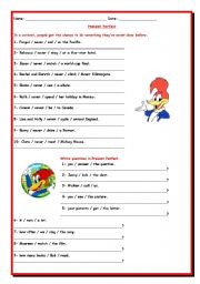 English Worksheet: Present Perfect - Exercises 3