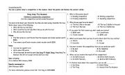 English worksheet: comprehension