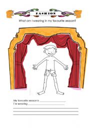 English worksheet: what am I wearing?