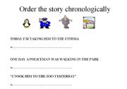 English worksheet: Order the story chronologically