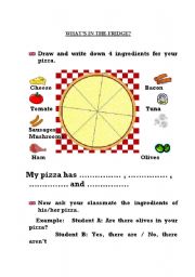 English Worksheet: This pizza is delicious
