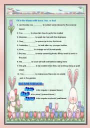 English Worksheet: has have had