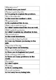 English Worksheet: Correcting mistakes