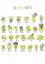 English Worksheet: Alphabet