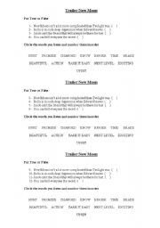 English Worksheet: Trailer New Moon