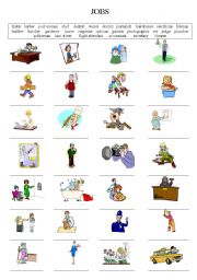English Worksheet: Jobs