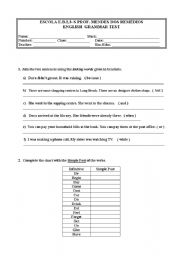 English Worksheet: Grammar for 7th grade