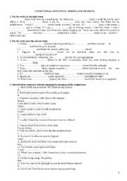 English Worksheet: conditional sentences