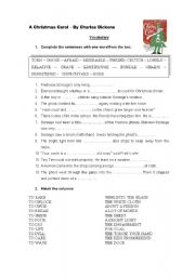 English Worksheet: A Christmas Carol (by Charles Dickens)