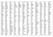 English worksheet: word list.eng/trkish