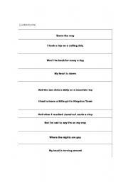 English Worksheet: jamaica farewell