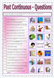 Past Continuous - Question Formation (4/5)