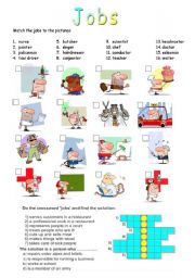 English Worksheet: Jobs