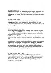 English Worksheet: MY IRELAND