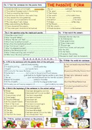 English Worksheet: The passive form