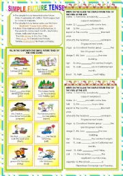 English Worksheet: SIMPLE FUTURE TENSE