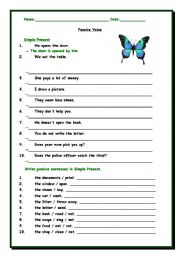 Passive Voice - Exercises 1