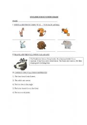 English worksheet: Animals