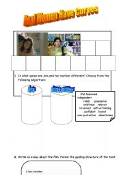 English Worksheet: Real Women have curves