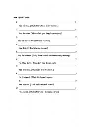 English worksheet: Ask Questions