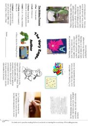 Editable The Very Eager Author Minibook 3 pages - Sample then Boys and Girls worksheets too!