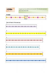 English Worksheet: Word game