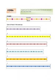 English worksheet: Word game