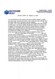 English Worksheet: Fresh and Authentic Material on Descriptin of Trends and Figures