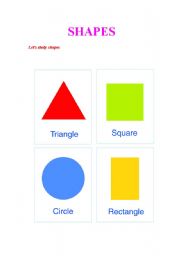 English Worksheet: Shapes