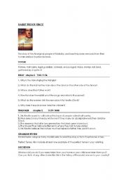 English Worksheet: rabbit proof fence movie worksheet