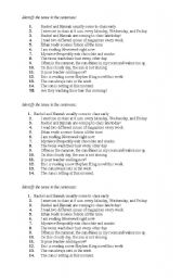 English Worksheet: Present Simple or Present Continuous