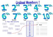 English Worksheet: ORDINAL NUMBERS I