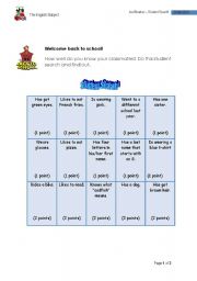 English worksheet: Student Search
