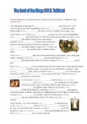 English Worksheet: The Lord of the Rings