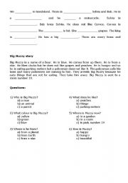 English Worksheet: Gondoland - Big Muzzy