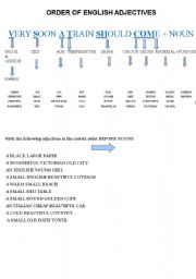 ORDER OF ENGLISH ADJECTIVES