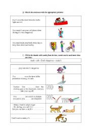English Worksheet: You must be careful part 1