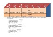 English worksheet: DAYS OF THE WEEK