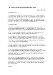 English Worksheet: my parents kept me