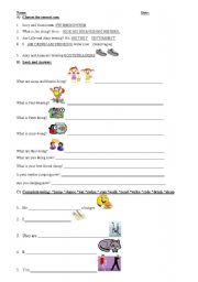 English worksheet: Mock Exam