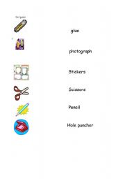 English worksheet: flashcards